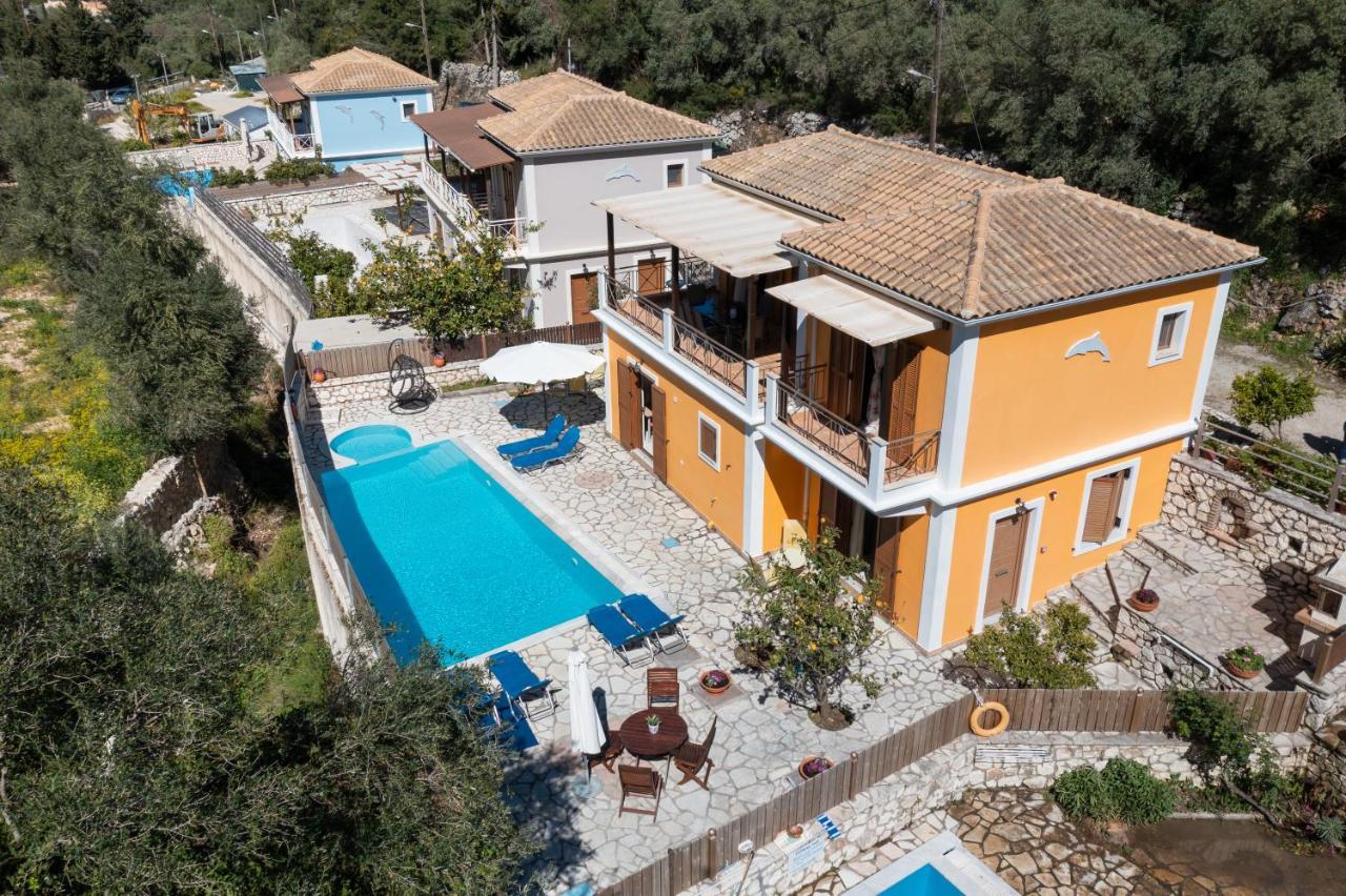 Delphinus Villas-Villa Nikitas Ayios Nikitas Bagian luar foto